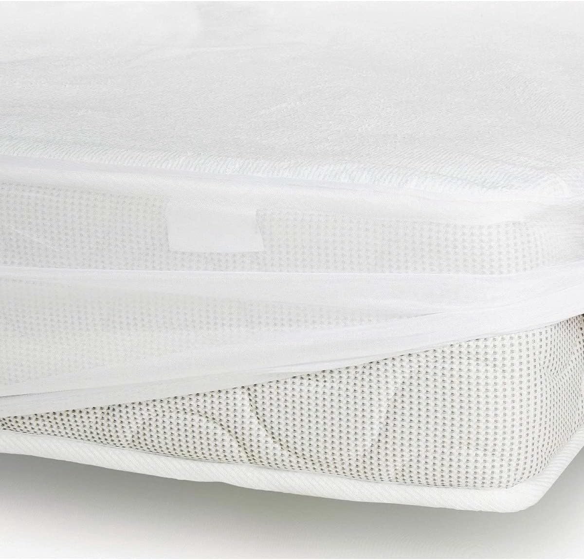 Matrasbeschermer - Matrashoes - Matras Beschermen - 100% Katoen Fleece - 140 x 190 cm - Wit
