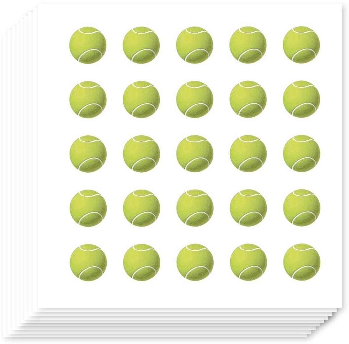 Dailygoods- Tenniscartoonstickers 500 stuks - Sportstickers - Zelfklevend - Knutselen - Planner - Voor schoolkluisvakken