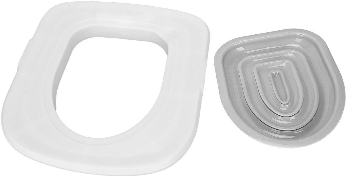 Dailygoods- Kattenbaktrainer Met Verwijderbaar Ontwerp - Geschikt Voor Alle Toiletten - Eco-vriendelijk - Sterke Belastbaarheid - Eenvoudig Te Installeren - Praktisch Gebruik - Katten Toilet Trainer