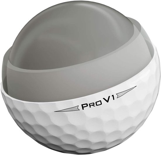 Golfballen Pack - Sportballen - Sporten op de baan - Meerlaagse constructie - 3 stuks - Wit — afbeelding 3