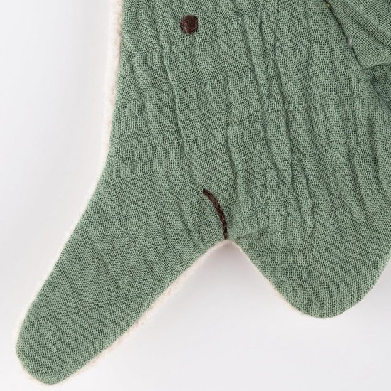 Zachte Knisperdoek Olifant - Baby Knuffeldoek met Labeltjes en Texturen van Merkloos — afbeelding 4
