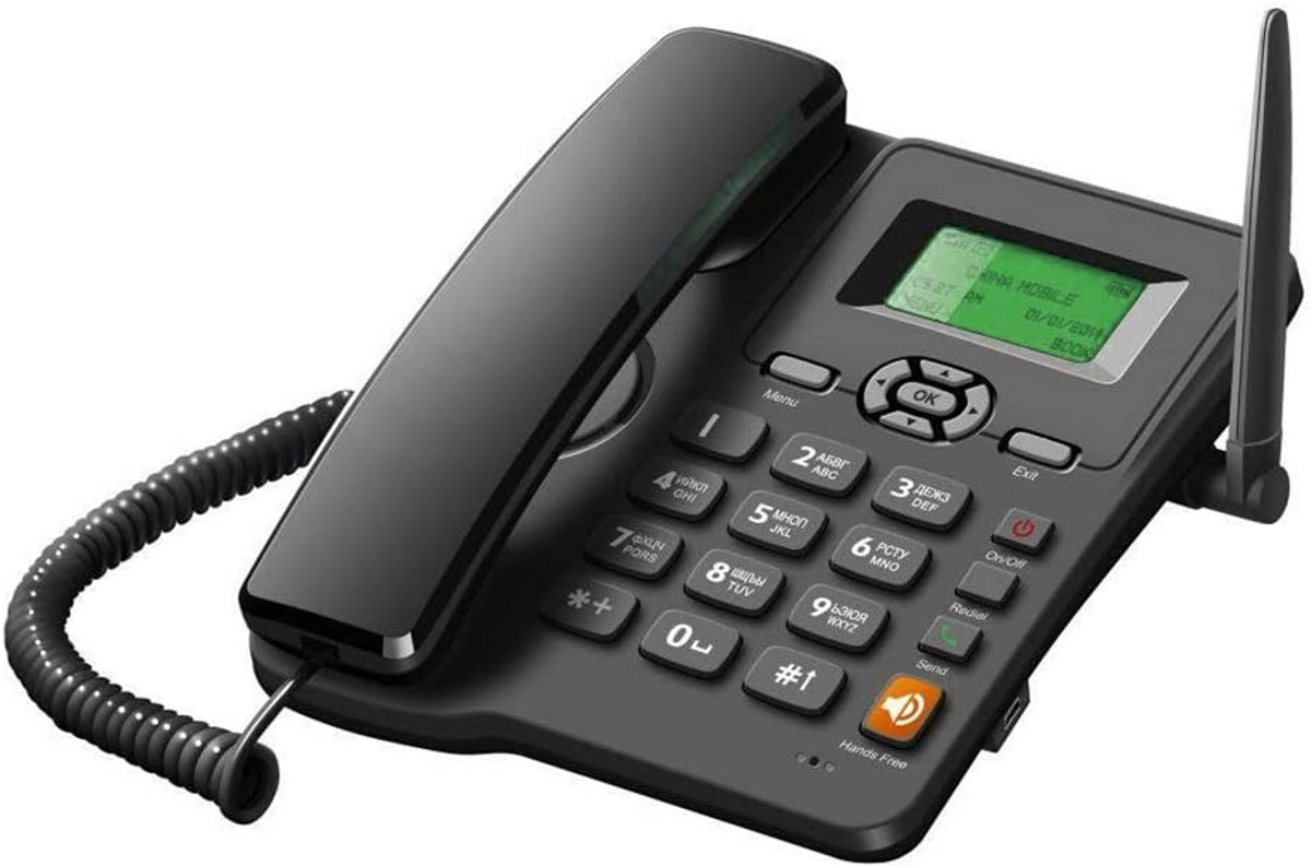 Draadloze Bureau Telefoon - Vaste Telefoon - Thuis Gebruik - Dual SIM Ondersteuning - 25 x 20 x 7 cm