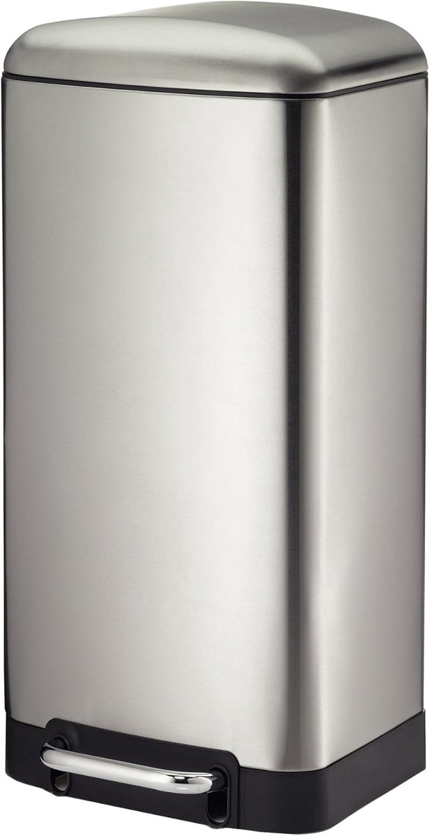 Pedaalemmer - Afvalbak - Afval Verwijderen - Silent Close functie - 30 Liter - Zilver