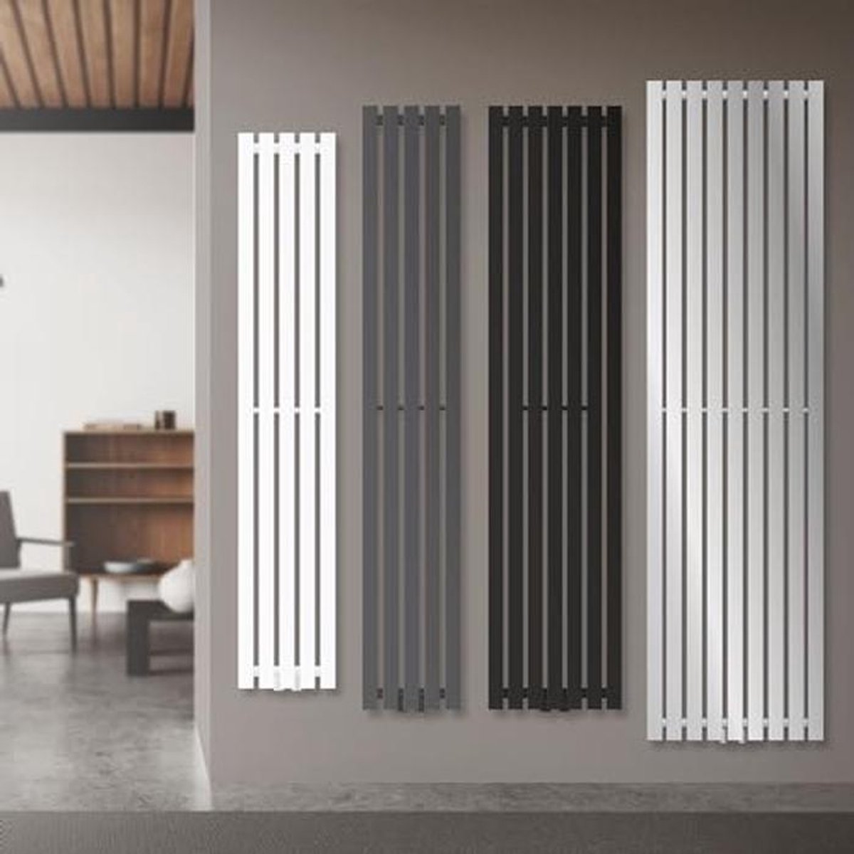 Design Paneelradiator - Badkamer Verwarmer - Ruimte Verwarmen - Handdoek Warmer - 260 x 1600 mm - Wit