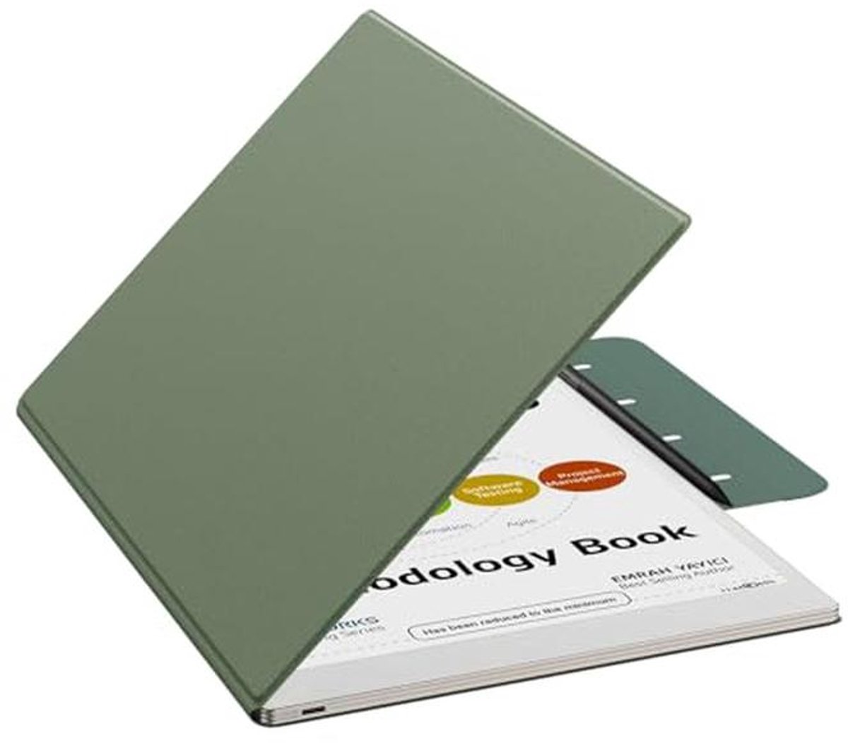 Tablet Hoes - Beschermhoes E-reader - Studeren Schrijven Werken - Magnetische Sluiting Penhouder - 11.8 Inch - Groenblauw