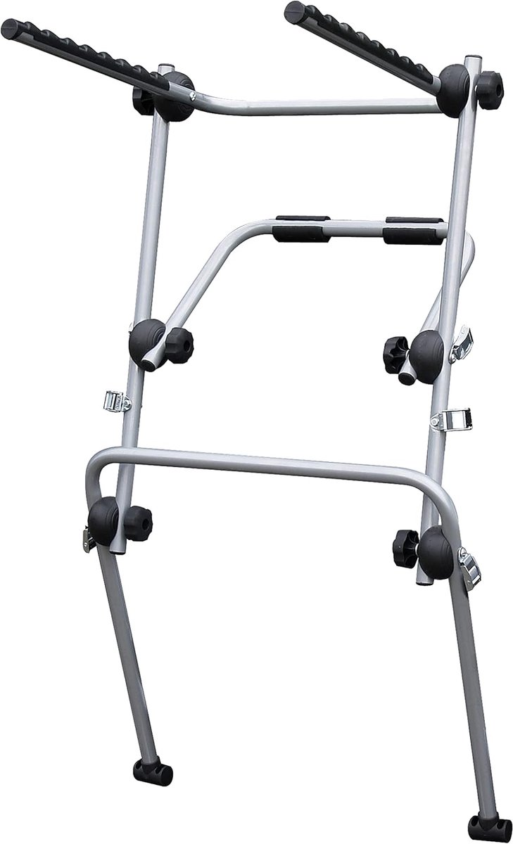 Fietsendrager Achter - Fietsrek Auto - Fietsen Vervoeren - TÜV/GS Gekeurd - Voor 3 Fietsen - Aluminium Look