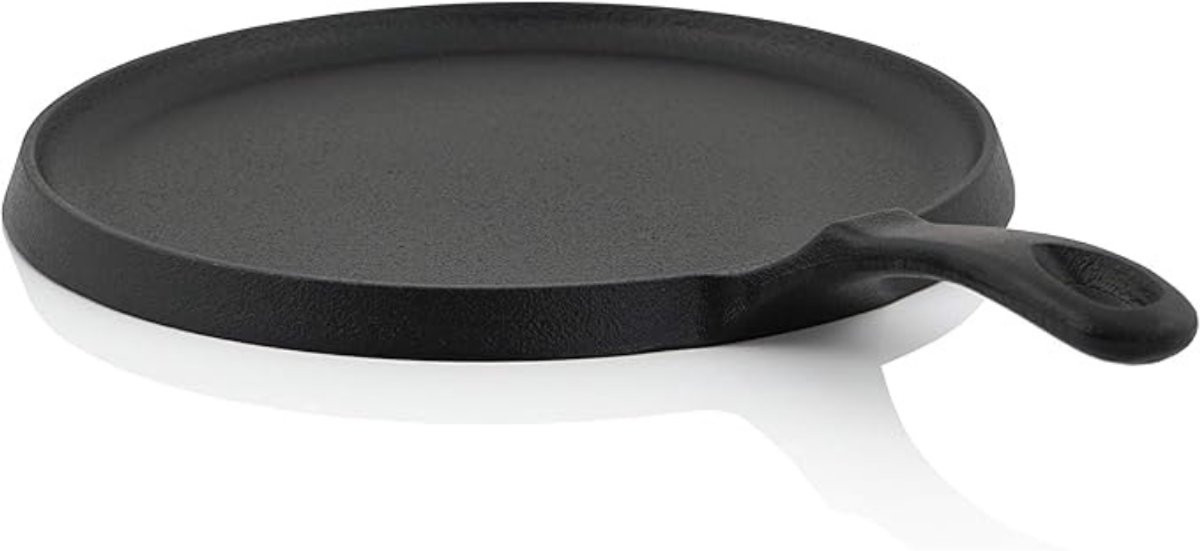 QUOVO® Skillet Gietijzer - Gietijzeren Koekenpan - Skillet - Zwart - 40cm x 27cm x 5cm
