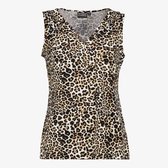 TwoDay dames top met panterprint bruin - Maat S