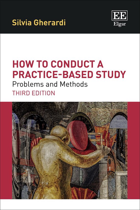 Boekomslag: How to Conduct a Practice-based Study, derde editie, door Silvia Gherardi met een kunstwerk van twee figuren.
