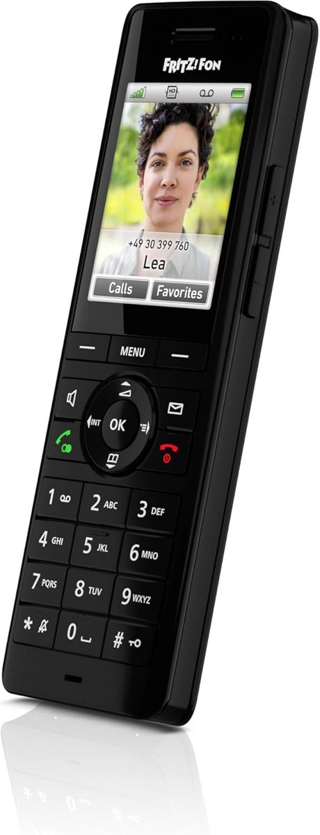 DECT Comforttelefoon - Draadloze Telefoon - Thuis Bellen - HD-Telefonie - 300 Contacten - Zwart