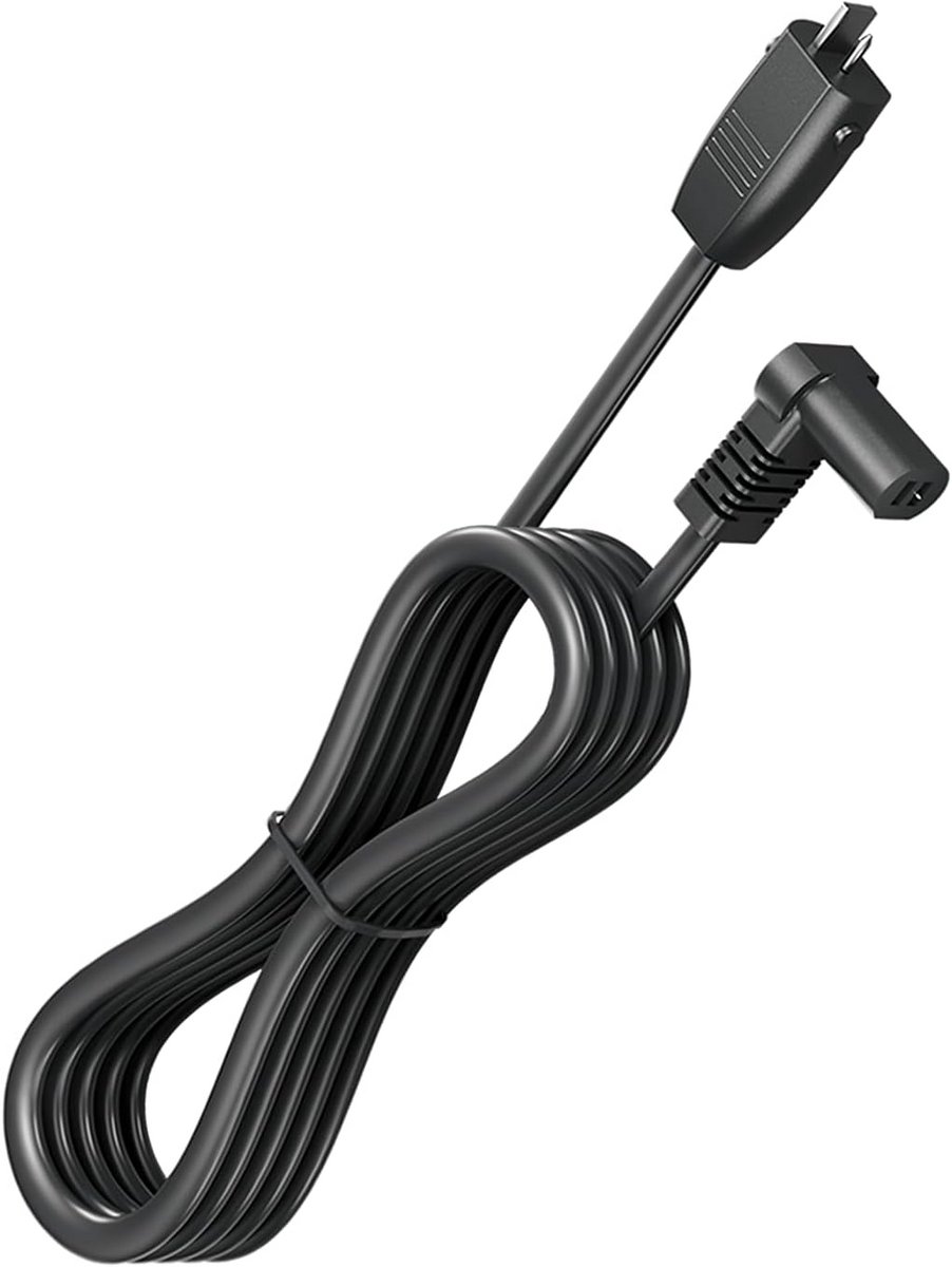 Verlengkabel Bank - Stroomkabel Zitmeubel - Elektrische Stoel - 2-Pins Connector - 2 Meter - Zwart