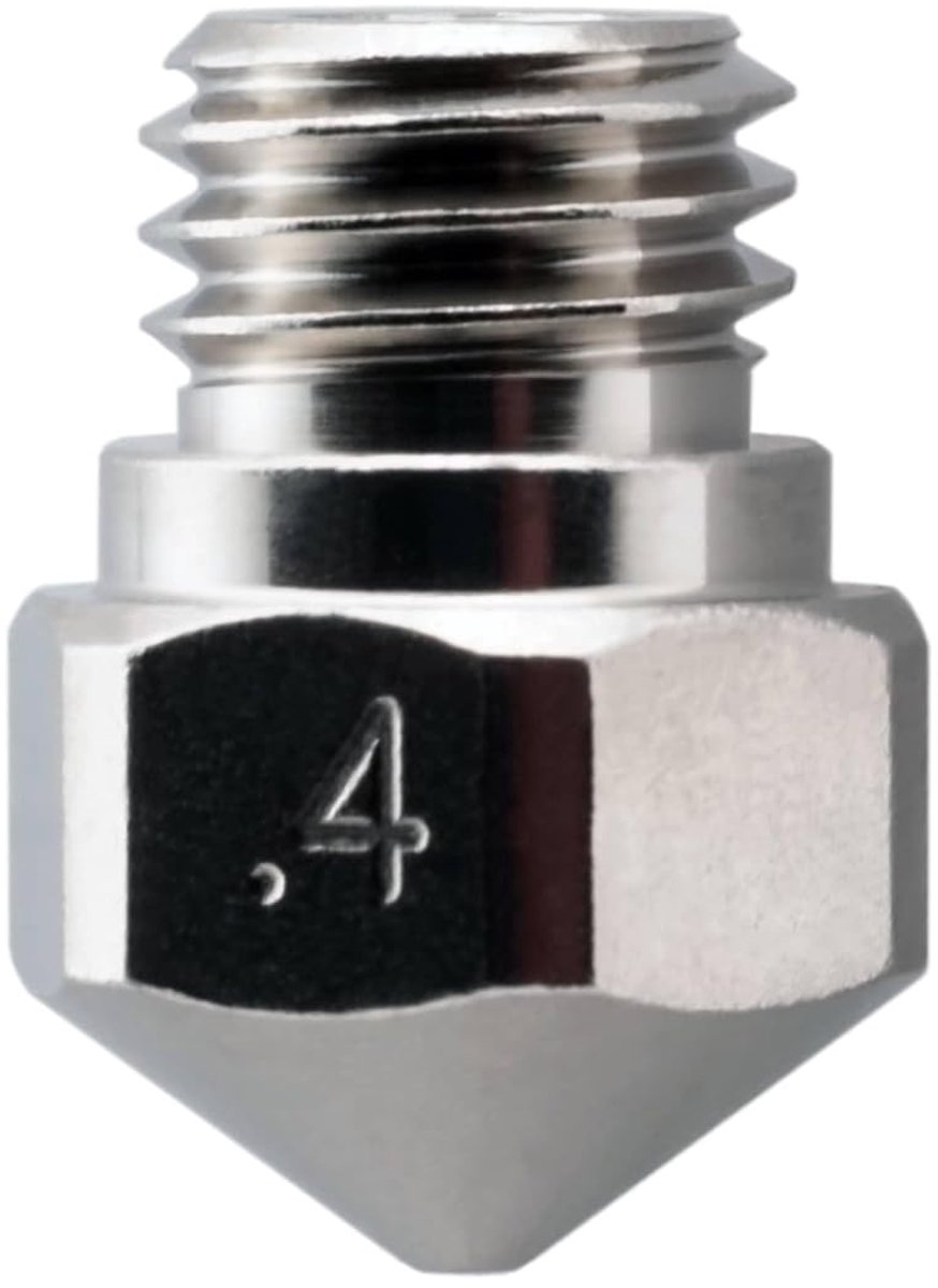 3D Printer Mondstuk - MK10 Extruder - Duurzaam Printen - Slijtvaste Coating - 0.4 mm - Messing