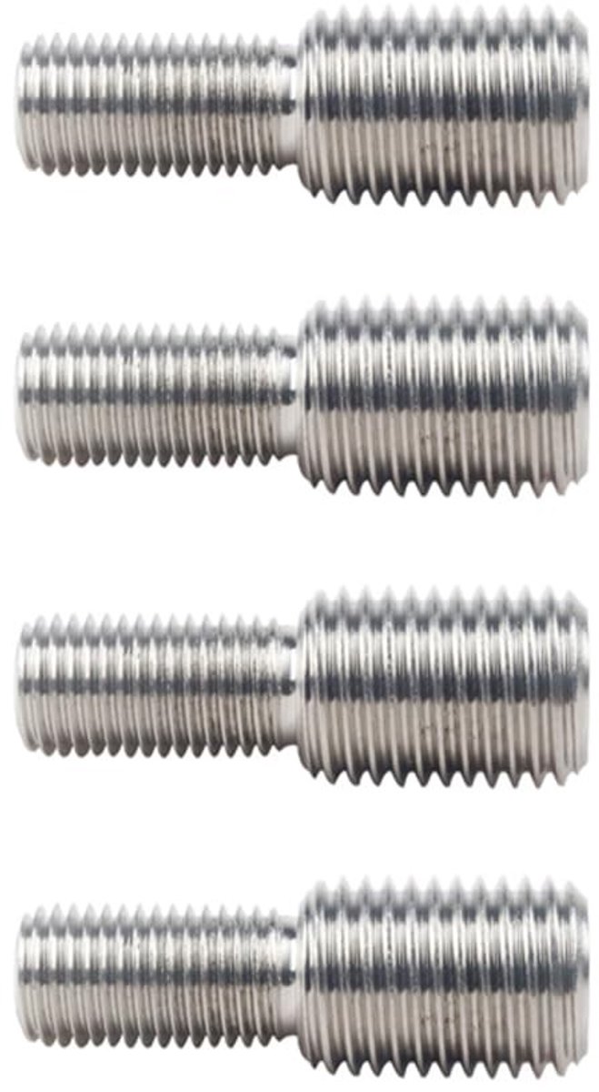 Dailygoods - M10 tot M12 Reductie Adapter - Dubbele End Schroefbout - 4 stuks - Metrische Draad - Voor Bouw en Meubels - Auto