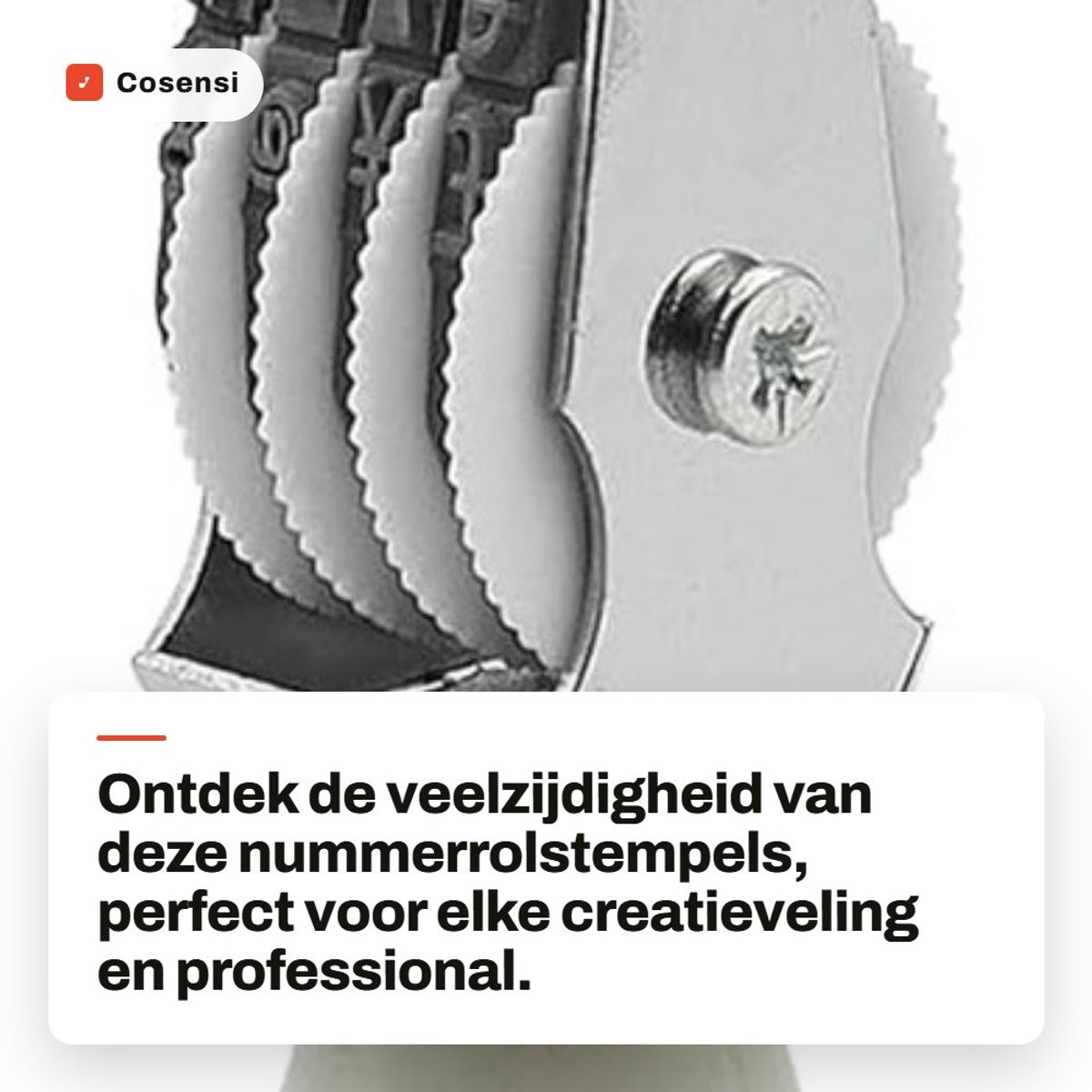 Dailygoods- Nummerstempel Verstelbaar - Stempelset - Multifunctioneel - Lichtgewicht - Kantoor - Kunststof - Stempel