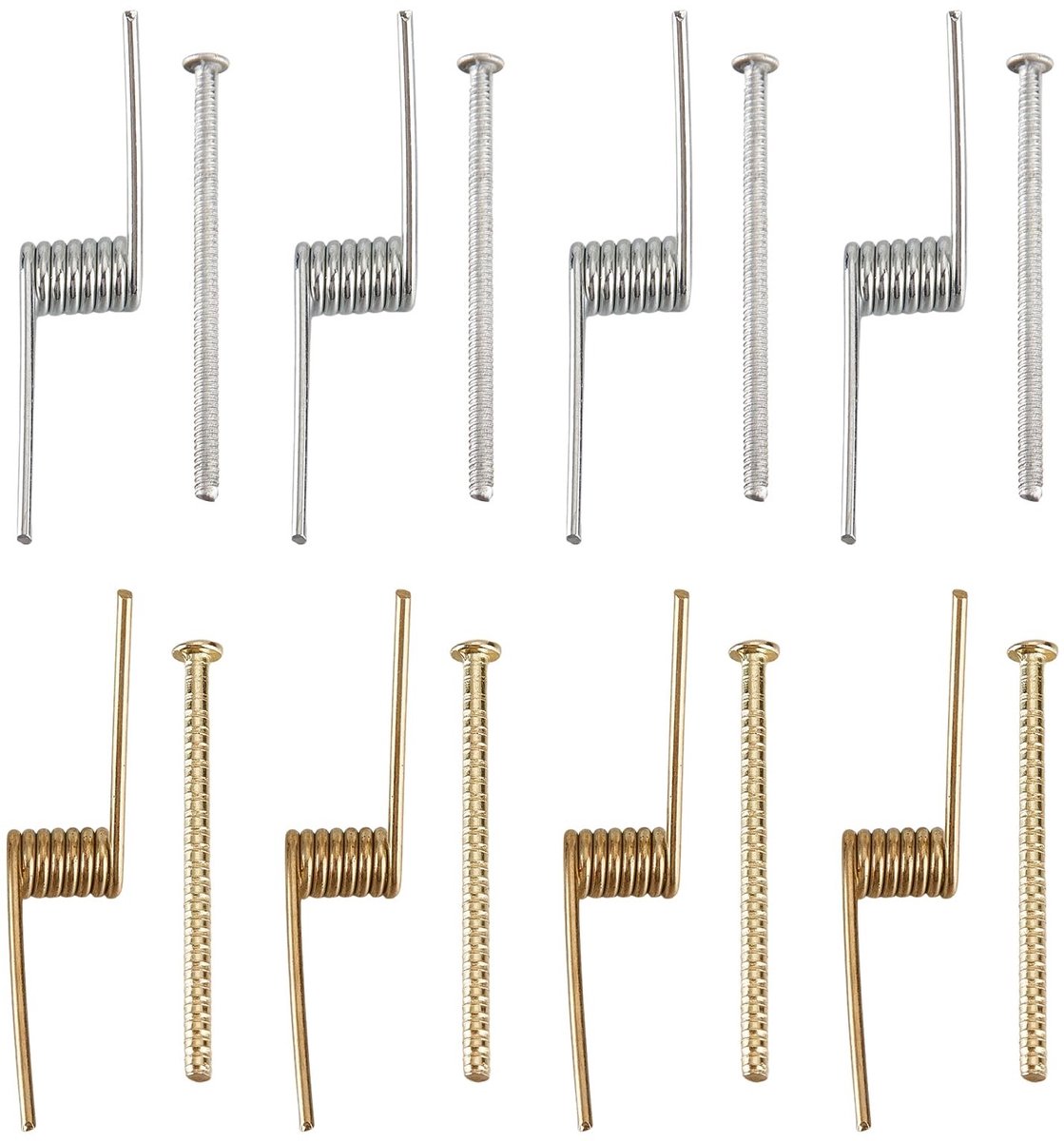 Dailygoods- Reserveveren 8 Stuks - Haarspelden - Vlinderklemmen - Roestvrij Staal - Goud/Zilver - Sterk en Duurzaam - Haarspeld