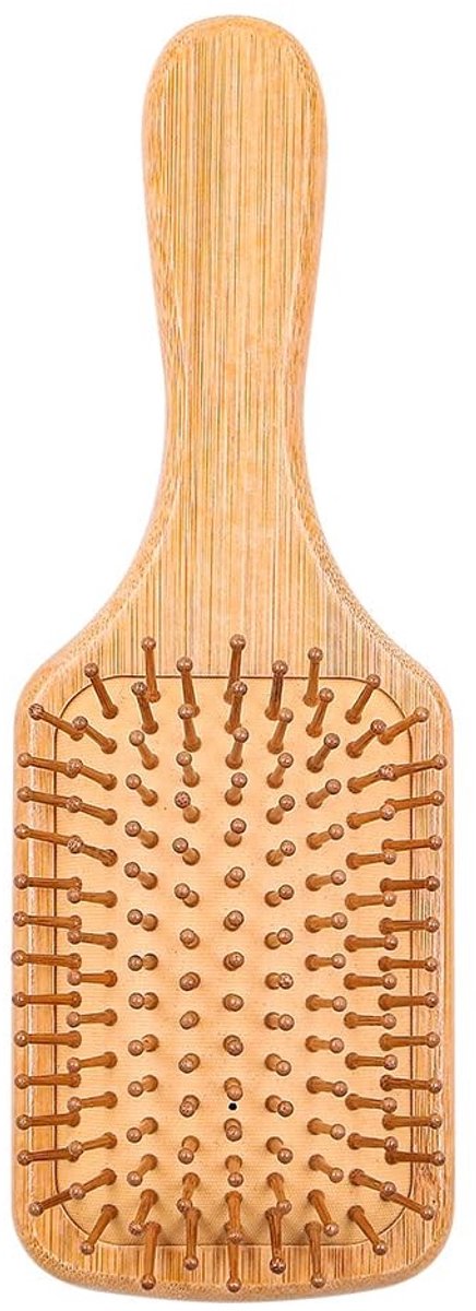 Dailygoods- Haarborstel Antiklit - Bamboe Haarborstel - Milieuvriendelijk - Natuurlijke Rubber Haren - Massage van Hoofdhuid - Geschikt voor Dames/Heren/Kinderen