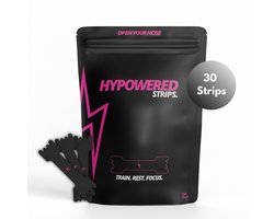 Hypowered Neusstrips - Zwart - Sport Neuspleisters - Nose Strips - Anti-Snurk slaapstrips - Neusspreiders - Ideaal voor sport en slaap - 30 stuks