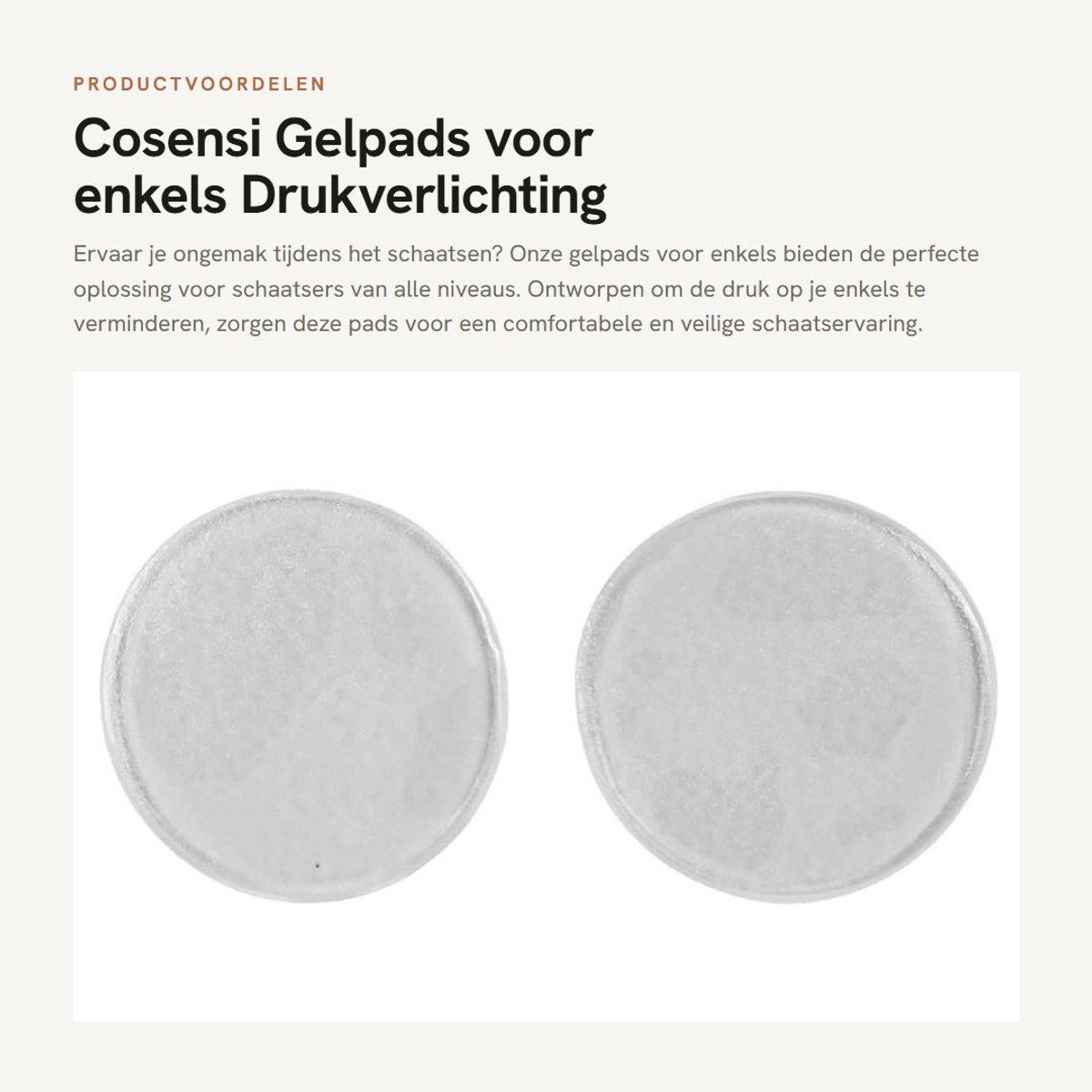 Dailygoods- Gelpads voor Enkels - Vermindert Druk - Beschermt Enkelbeen - Geschikt voor Schaatsen - Inclusief 2 Stuks - Lichtgewicht en Draagbaar - Enkelkussen