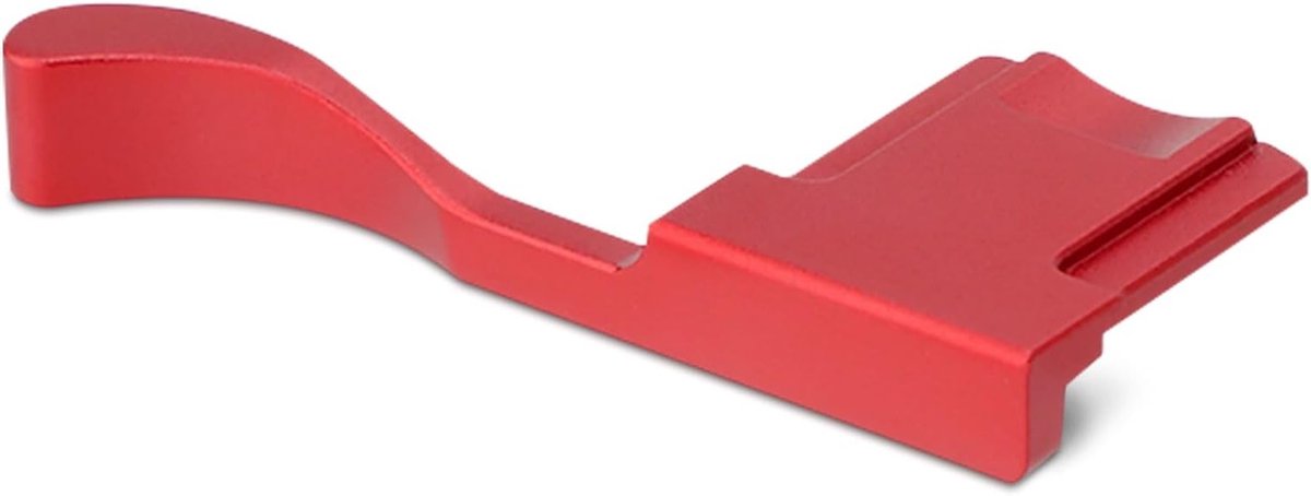 Metalen Hot Shoe Thumb Up Rest Hand Grip Accessoire voor Fuji X100V Camera - Rood, Ergonomisch Ontwerp, Verbeterde Grip en Stabiliteit