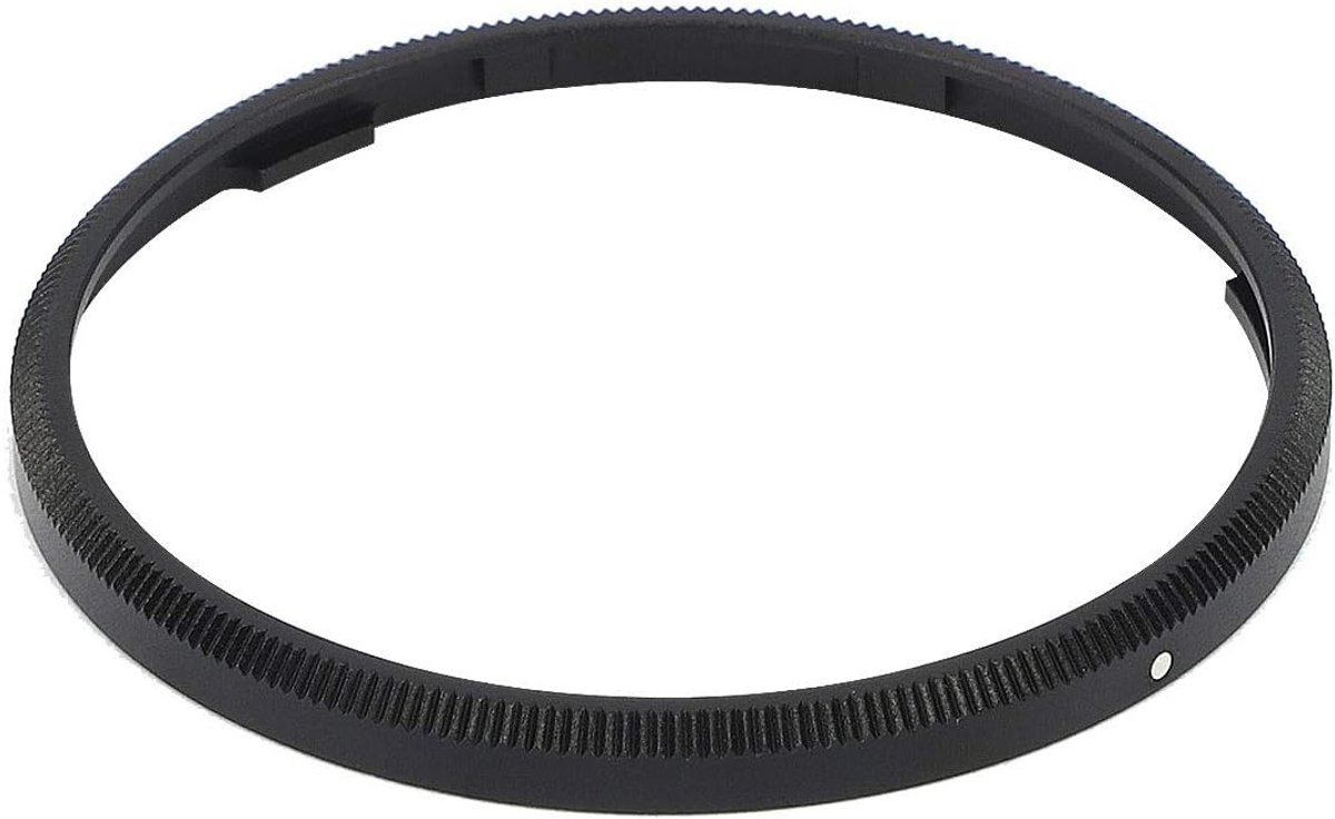Zwarte Metalen Decoratieve Ring Cap voor RICOH GR III Camera - Vervangt GN-1 en Versterkt Beeldkwaliteit