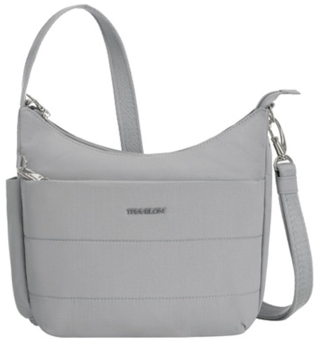 Travelon Roam Medium Anti-diefstal Crossbody Tas - Lichtgrijs