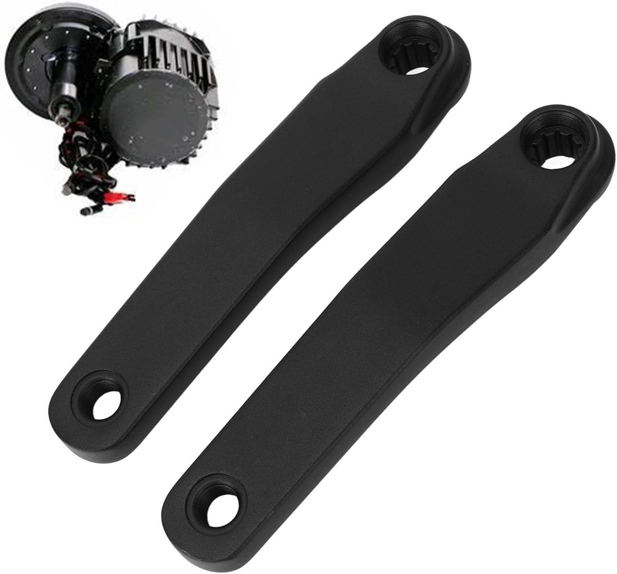 Crankarmen 170 mm Aluminium Set van 2 Stuks Vervangingsaccessoires voor Fietsen en E-Bikes Ideaal voor Conversiekits en Tuning