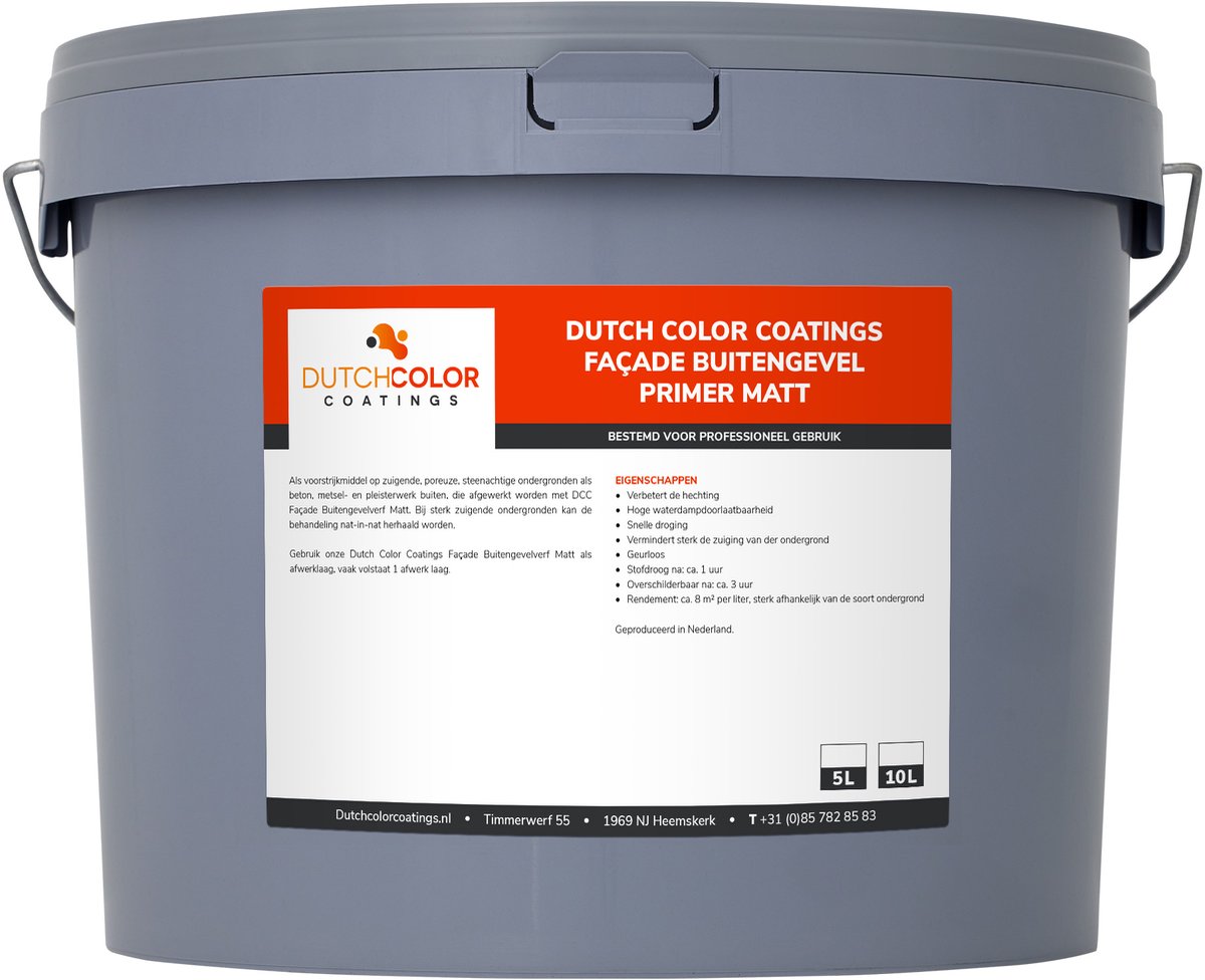 DCC Façade Buitengevel Primer Matt - 5L - RAL 7016 Antracietgrijs