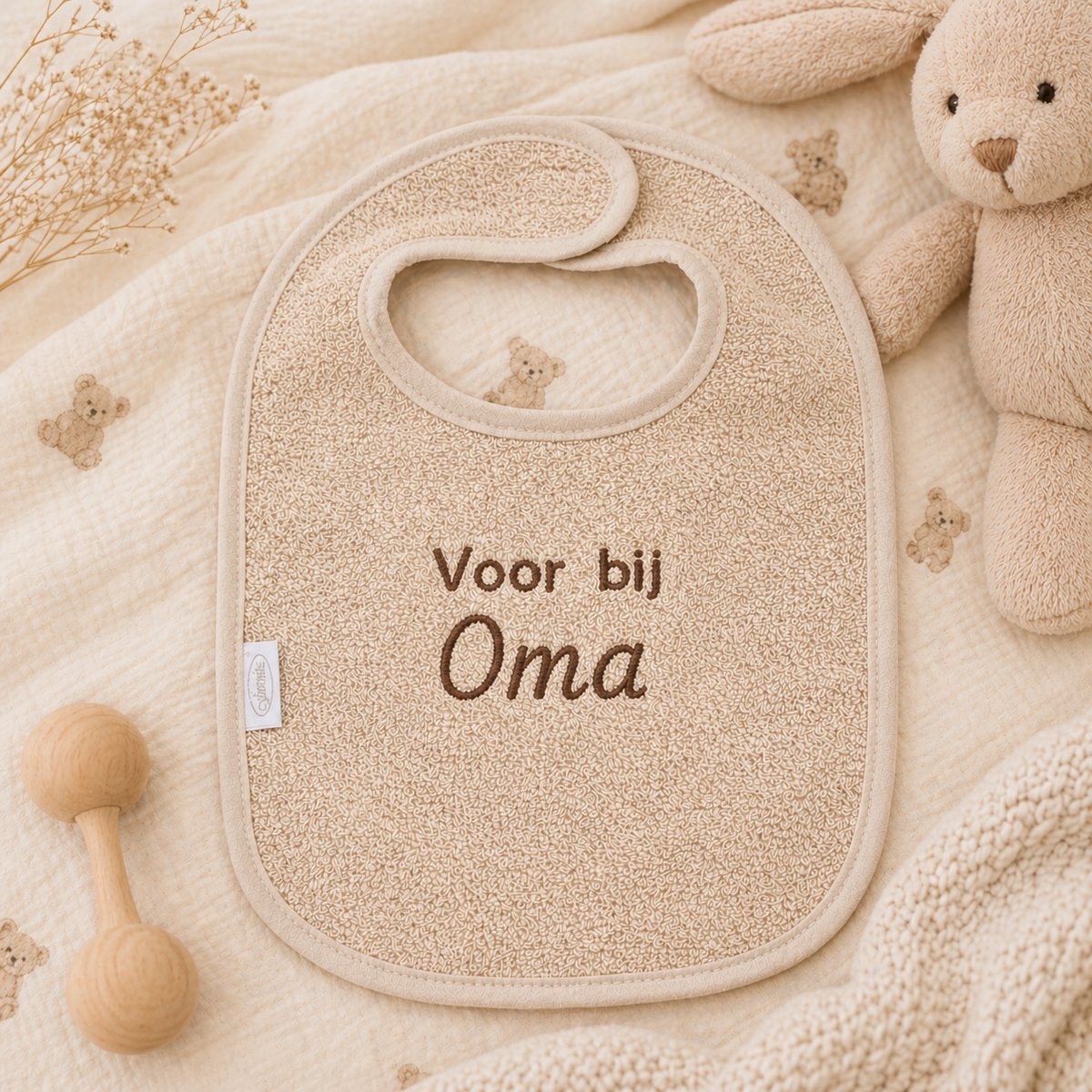 Slab zwangerschapsaankondiging – voor oma – Baby slab aankondiging zwangerschap – Cadeau voor oma – slab - 100% katoen - baby aankondiging - originele zwangerschaps reveal