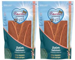 2x Renske Gezonde Beloning Vleesrepen Hondensnack Zalm 1 kg