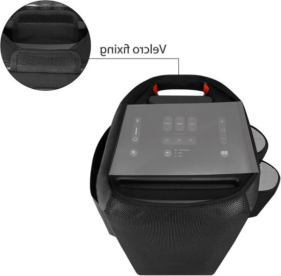 Beschermhoes voor JBL PartyBox 310 - Draagbare Soft Case voor Bluetooth Party Speakers, Stofbescherming en Opbergtas, Zwart — afbeelding 4