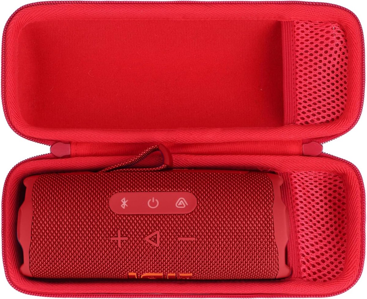 Duurzame Waterdichte Hard Case voor JBL Flip 7/6/5/4 Draagbare Luidspreker - Rood Beschermhoes