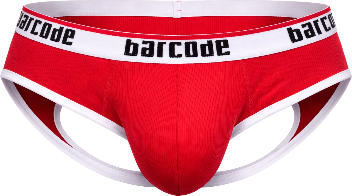 Barcode Berlin Maxime Backless Brief Red - MAAT S - Erotisch Heren Ondergoed - Slip voor Man - Sexy mannen Slip