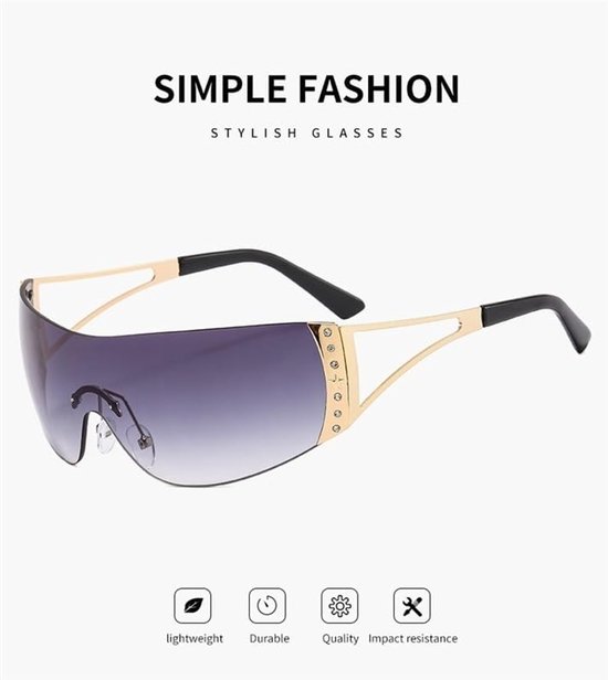 Lichtgewicht metalen zonnebril – Ronde zonnebril met platte glazen en klinknagels – Streetwear-bril – UV400-bescherming – Verlopende tint – Roze — afbeelding 2