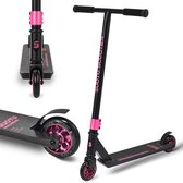 Suotu Stuntstep - Step - Kinderstep - Speelgoed Jongens/Meisjes - Maximale stuurhoogte: 78 cm - Aluminium - buitenspeelgoed - Zwart/Roze