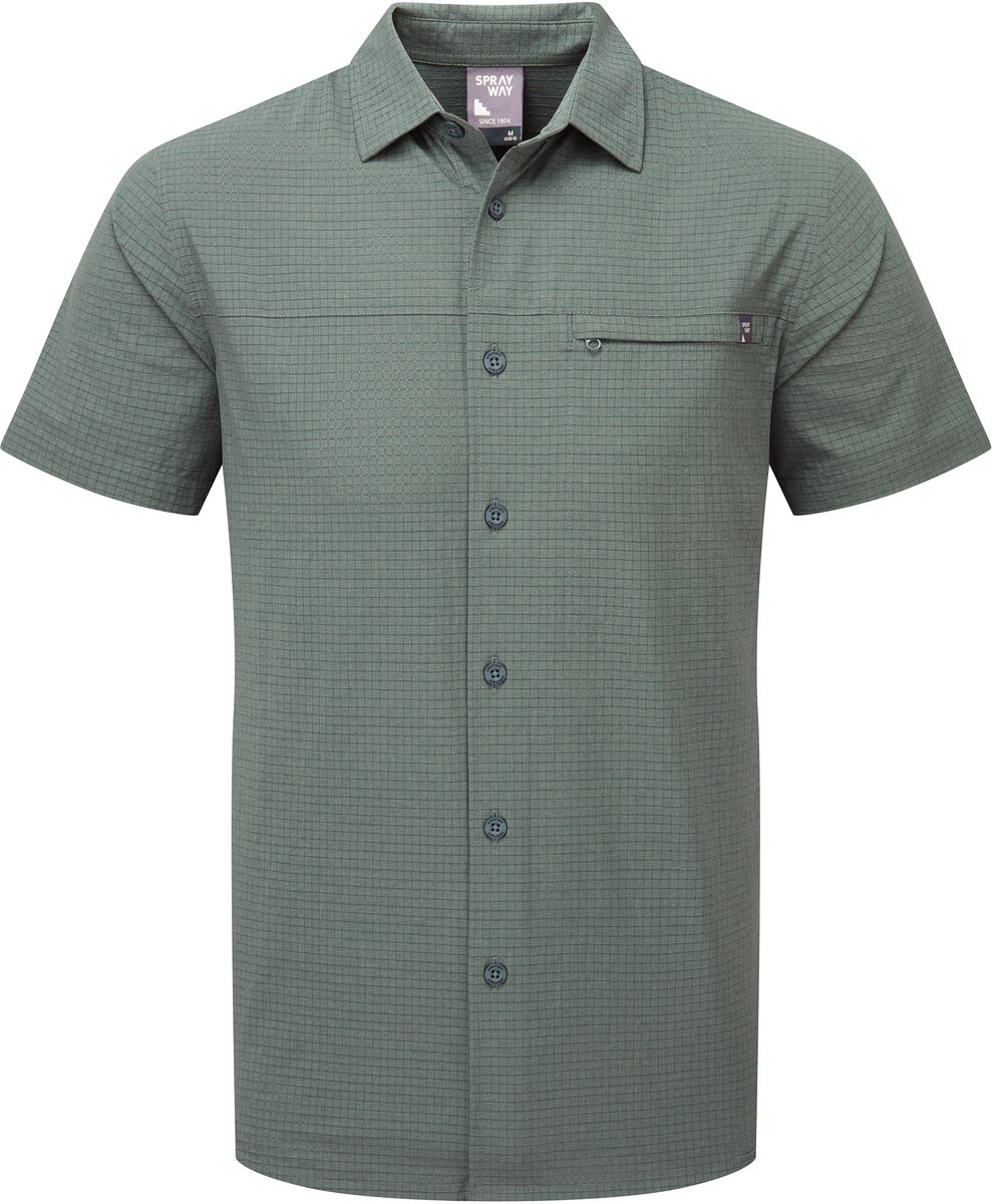 Sprayway Tolsta SS Shirt Outdoorblouse met korte mouwen Heren Balsam Groen