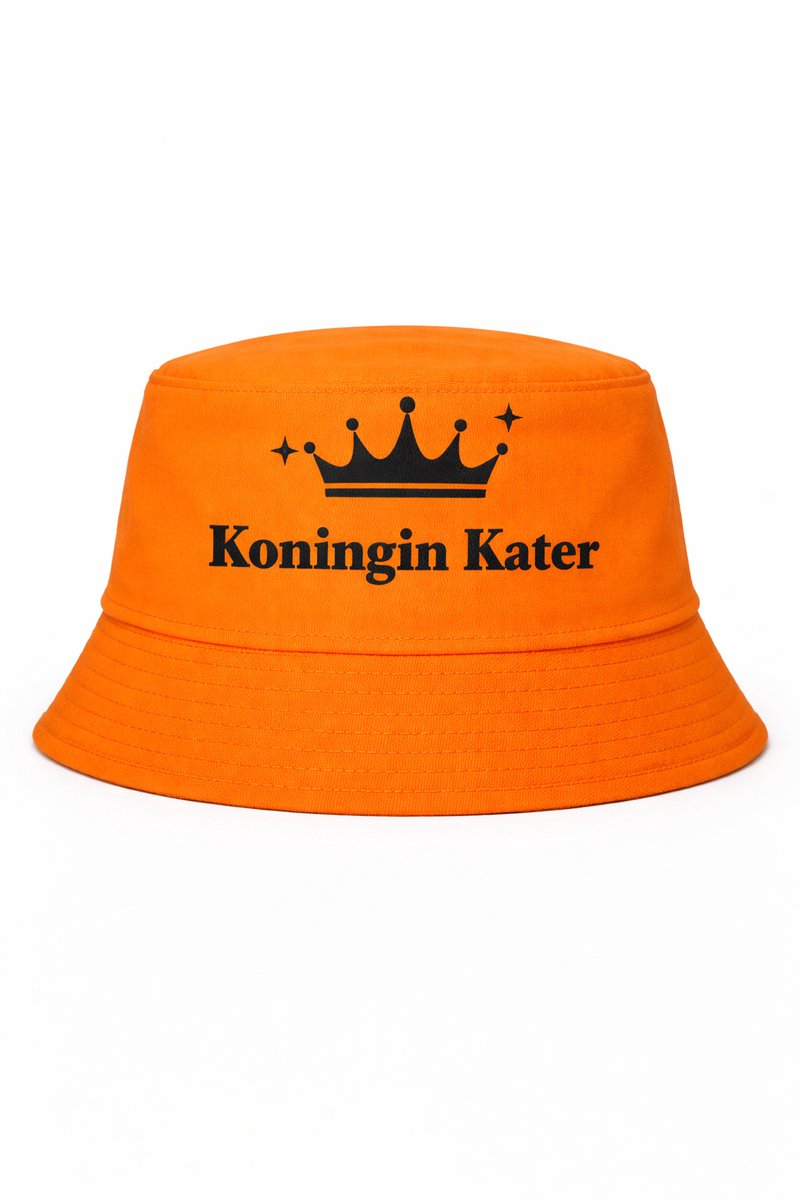 Buckethat - Oranje - Koningin Kater - One Size