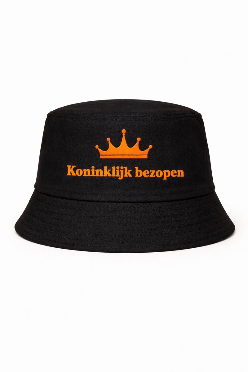 Buckethat - Zwart - Koninklijk Bezopen - One Size