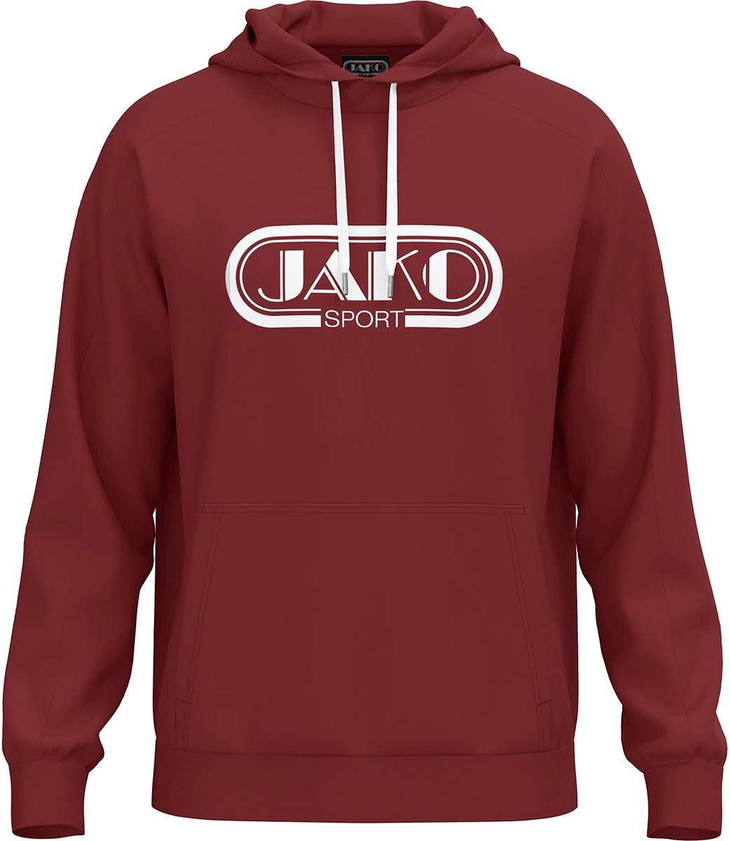 Jako Promo Sweater Met Kap Kinderen - Robijnrood | Maat: 164