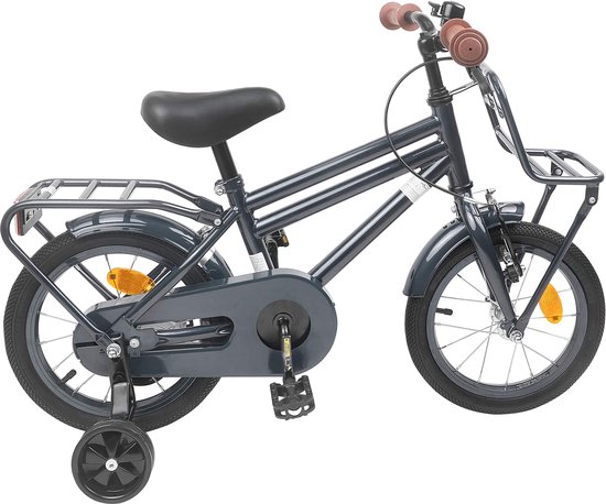 vidaXL - Kinderfiets - 14 - Inch - voor - 3-5 - jaar - oud - Donkergrijs van VidaXL — afbeelding 2