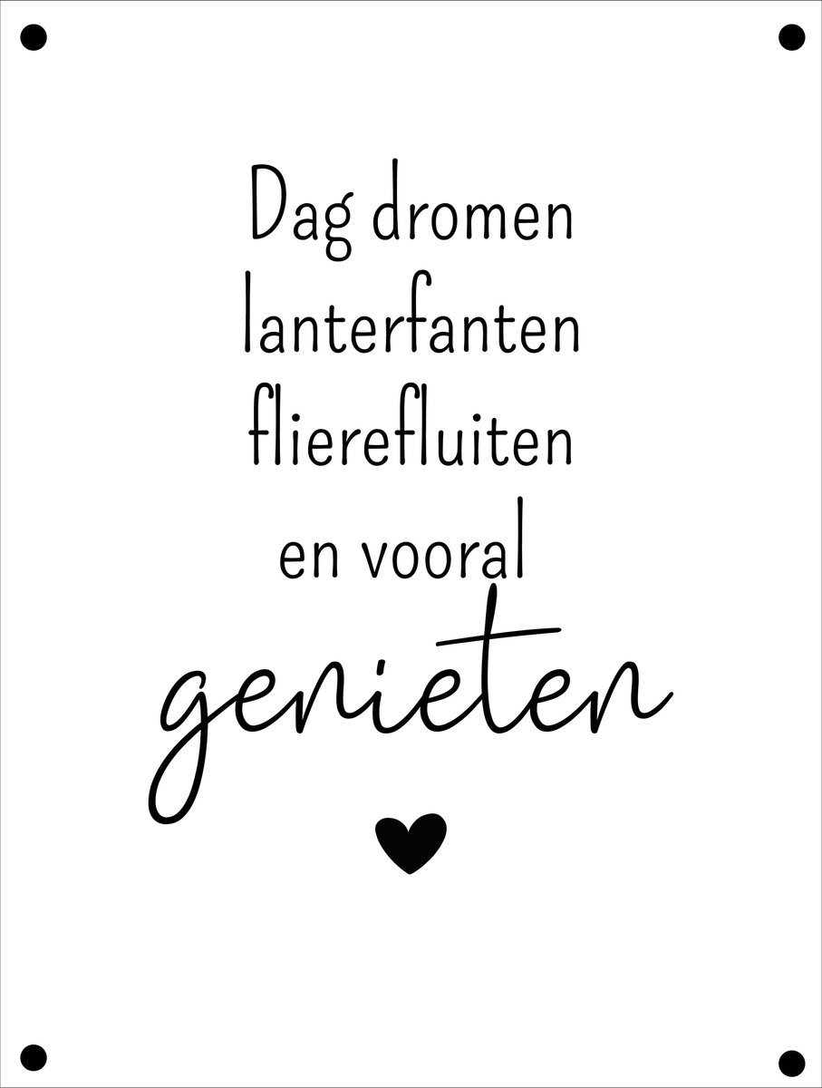 Tuinposter Dag dromen L