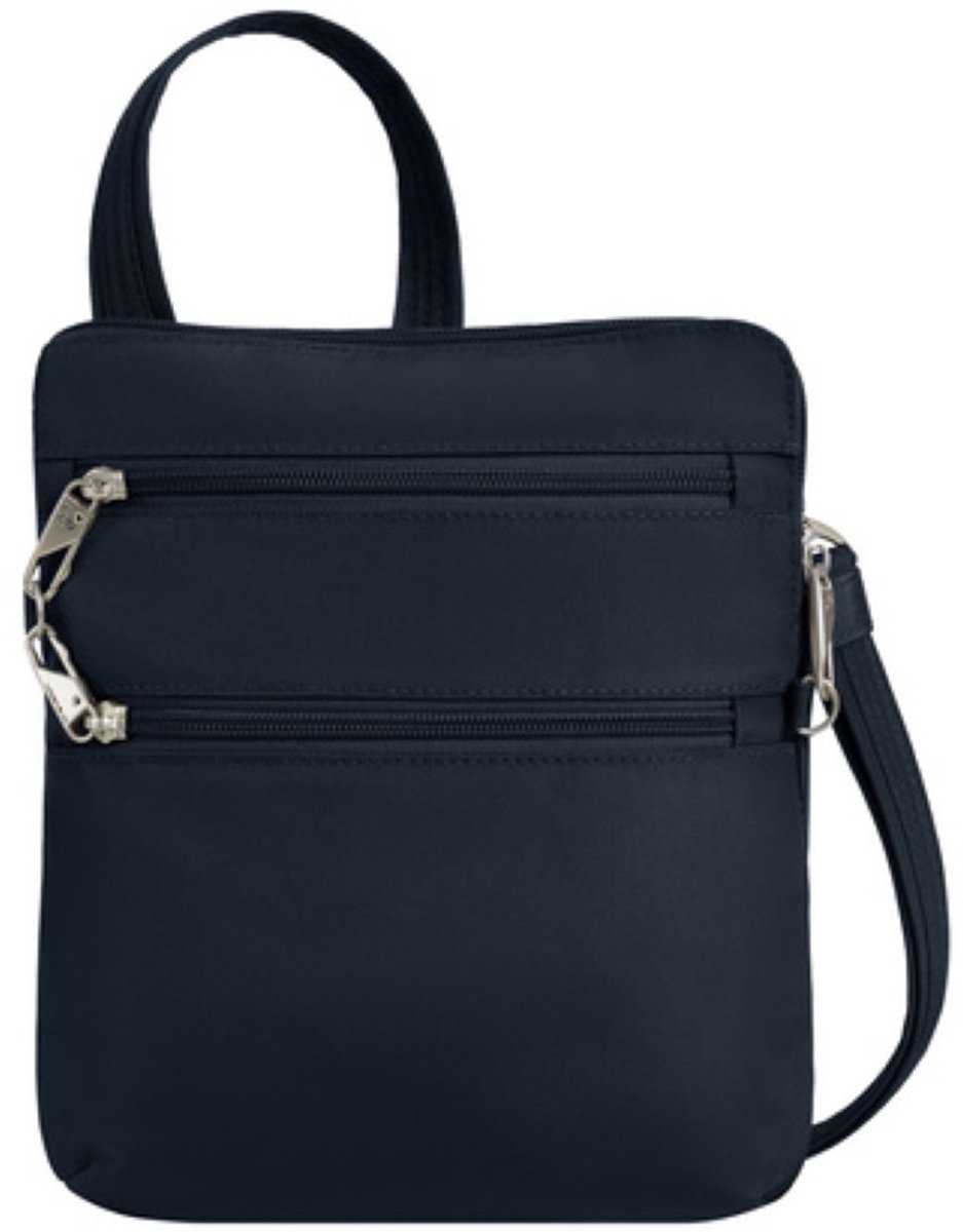 Travelon Classic Anti-diefstal Slanke Crossbody Tas - Donkerblauw
