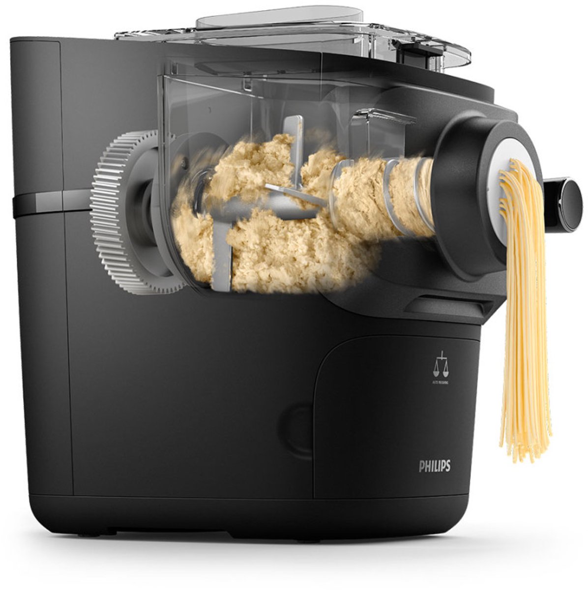 Bol.com Philips 7000 series HR2665/93 Pastamachine - Volledig Automatische Pastamaker - Met Weegfunctie & 8 Vormschijven - Verse... aanbieding