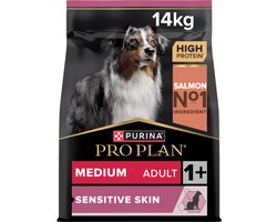 PURINA PRO PLAN Sensitive Skin Medium Adult - Hondenvoer - Zalm - 14 kg