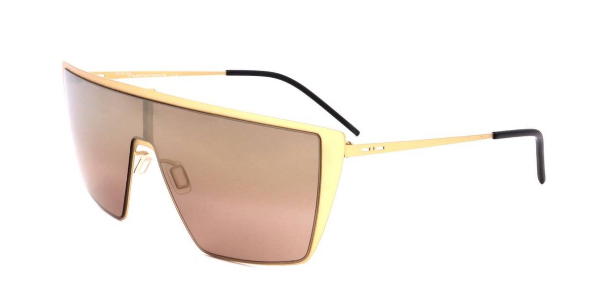 Italia Independent MOD 0215 I THIN METAL Gold satin 0/0/140 UNISEX Zonnebrillen