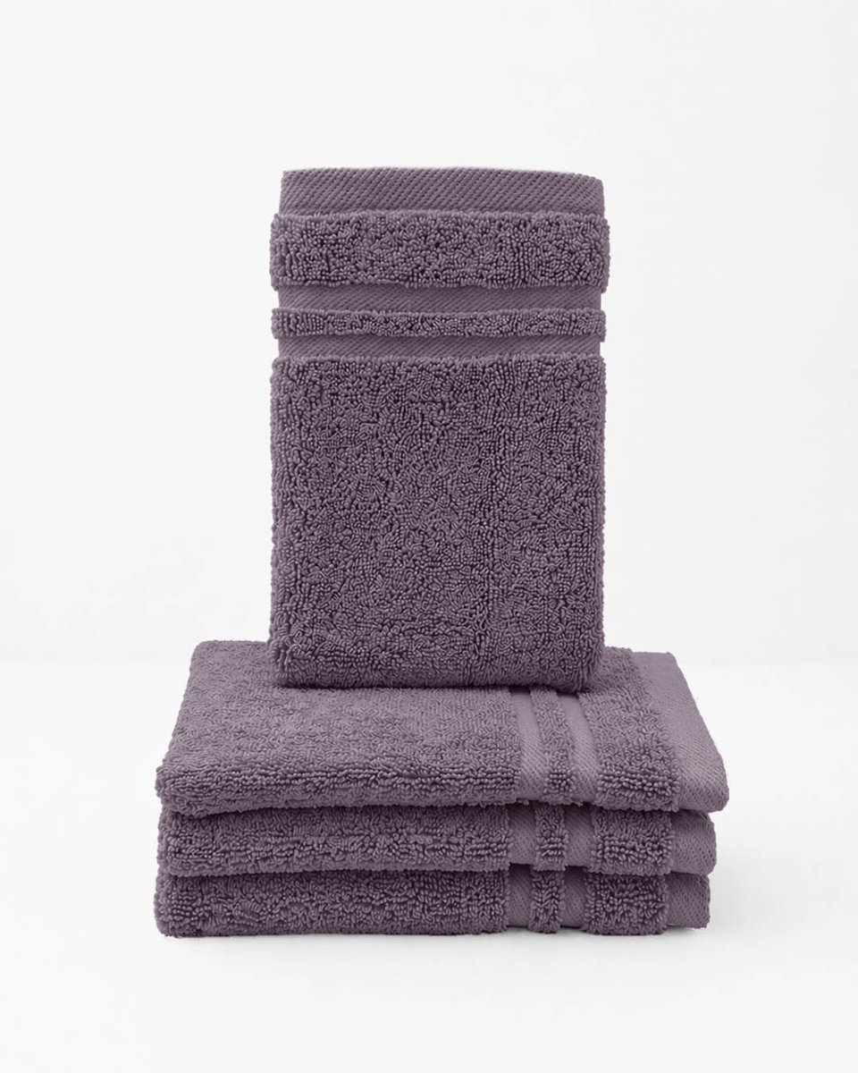 HOOMstyle Washandjes Boutique - 4 stuks - 14x21cm - Vijgenpaars