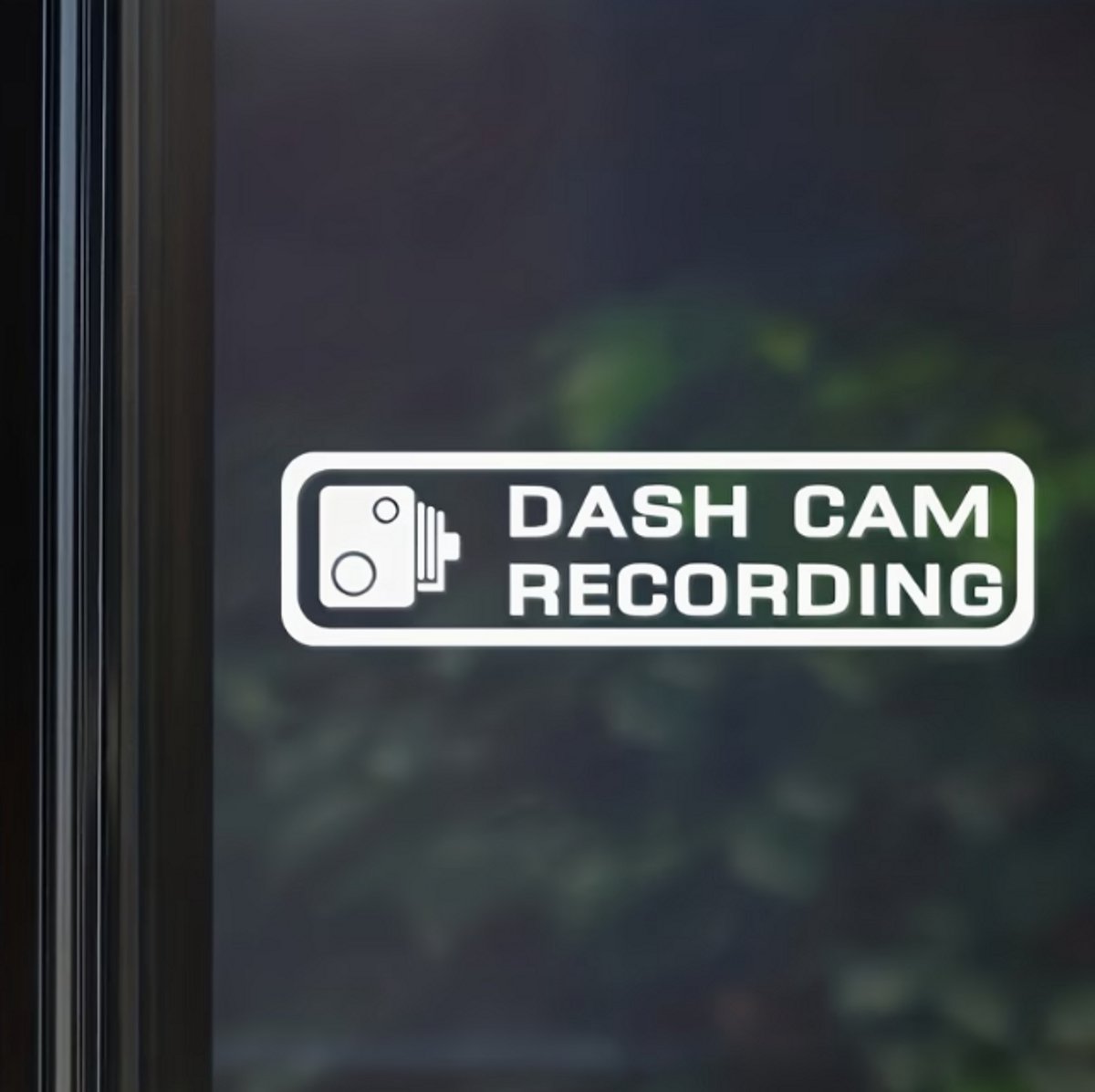 Dashcam Sticker Wit – Camera Opname Waarschuwing – Verhoogt Veiligheid – Auto Sticker – Video Recording – Voor Auto, Motor & Truck – 1 Stuk