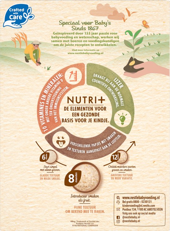 Nestlé Baby Cereals Multigranen met Fruit 12+ 9x160g van Nestlé — afbeelding 2