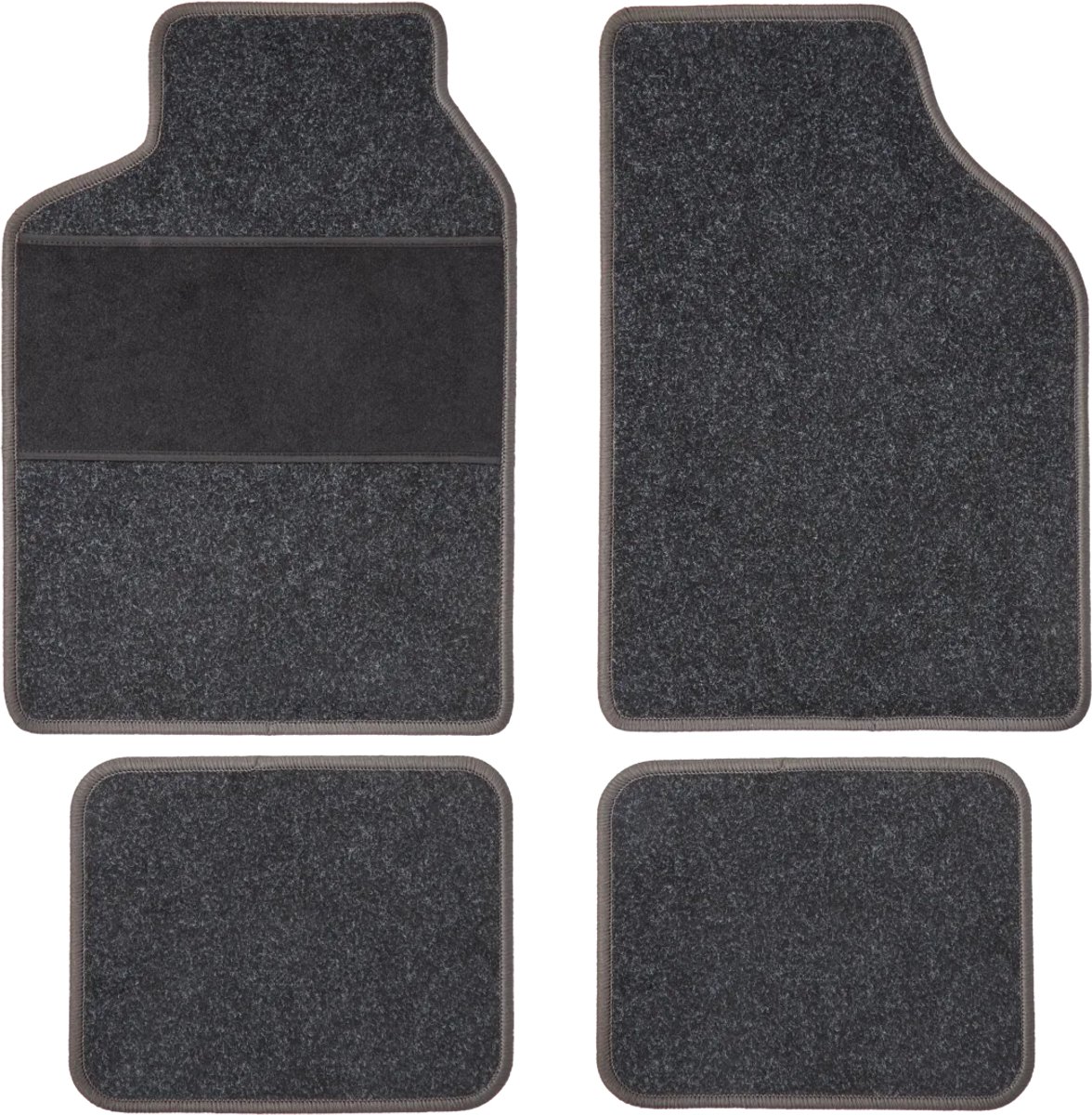 Automattenset - 4 delig - Zwart - Anti slip - Universeel