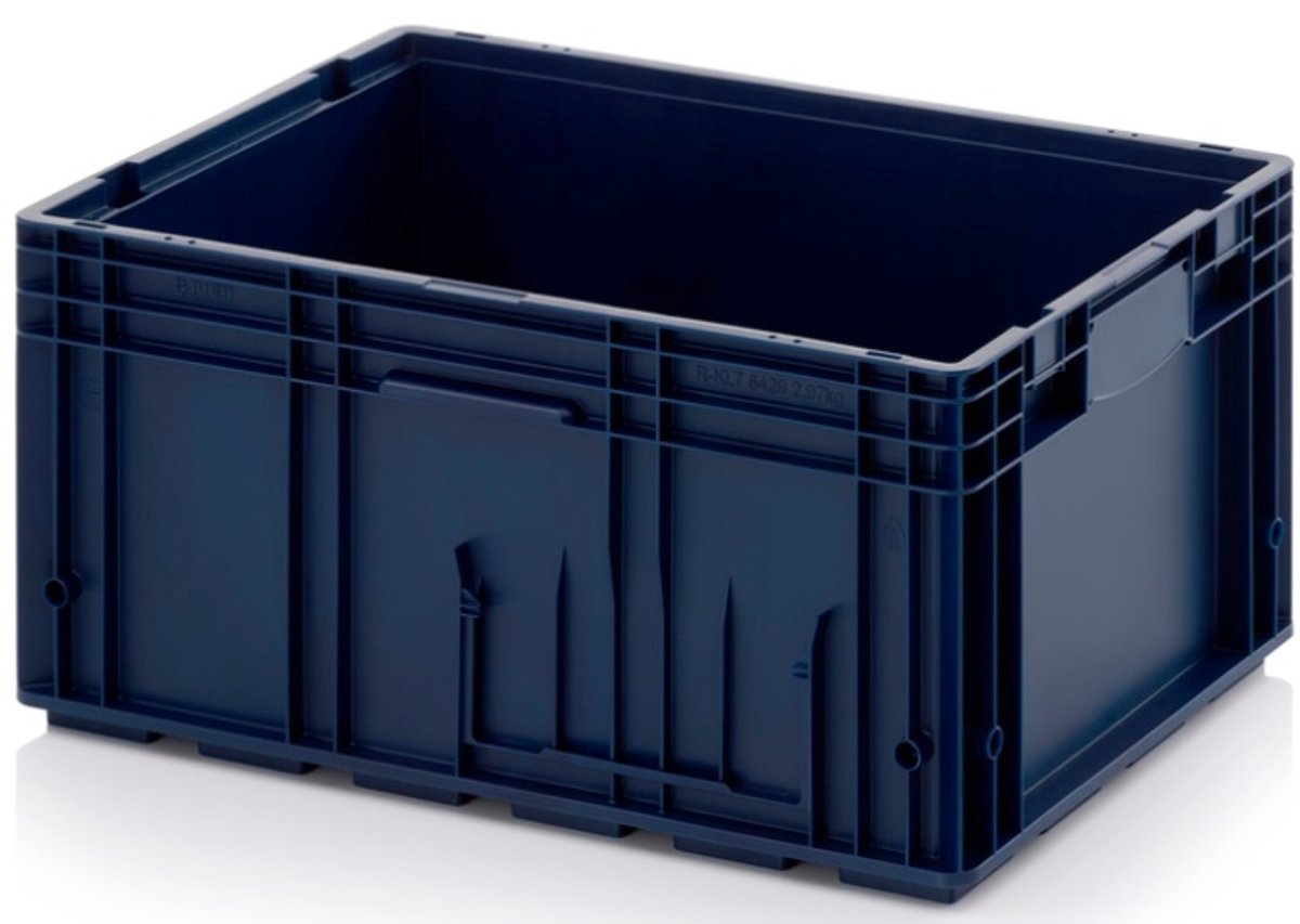 HHV Stapelbare boxen | Saffierblauw RAL 5005 | Lengte: 60cm |Hoogte: 28cm | Breedte: 40cm