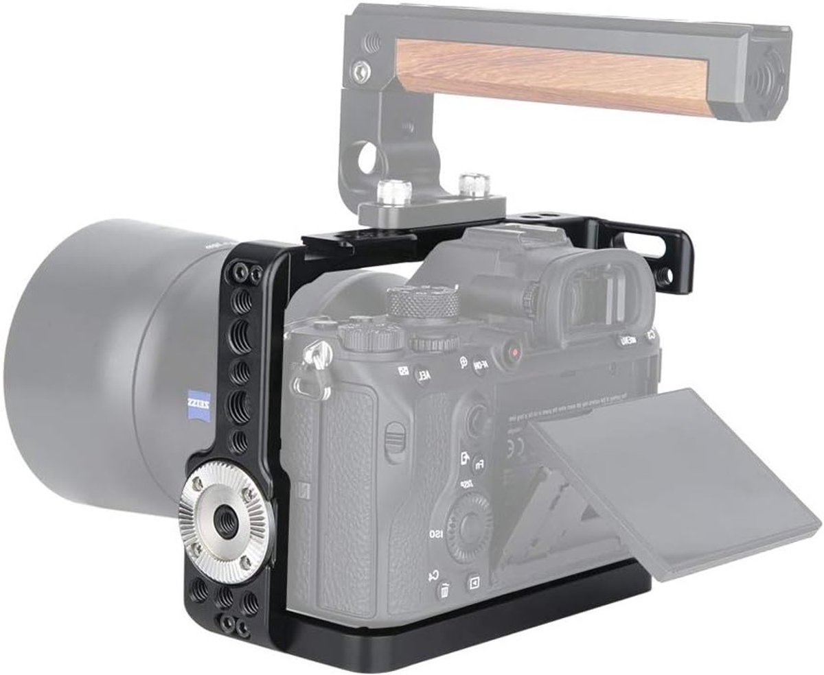 Camera Cage voor Sony A7R IV, A9, A7III, A7MIII, A7RIII en A7SII - Stevige Behuizing voor Professionele Fotografie en Videografie